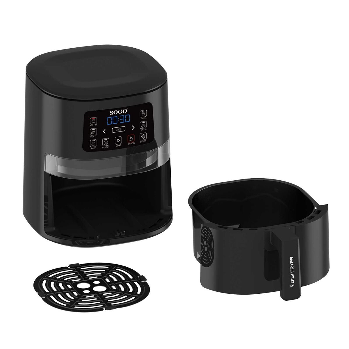 Friggitrice ad aria SOGO 4 L 1600 W con finestra - immagine 5