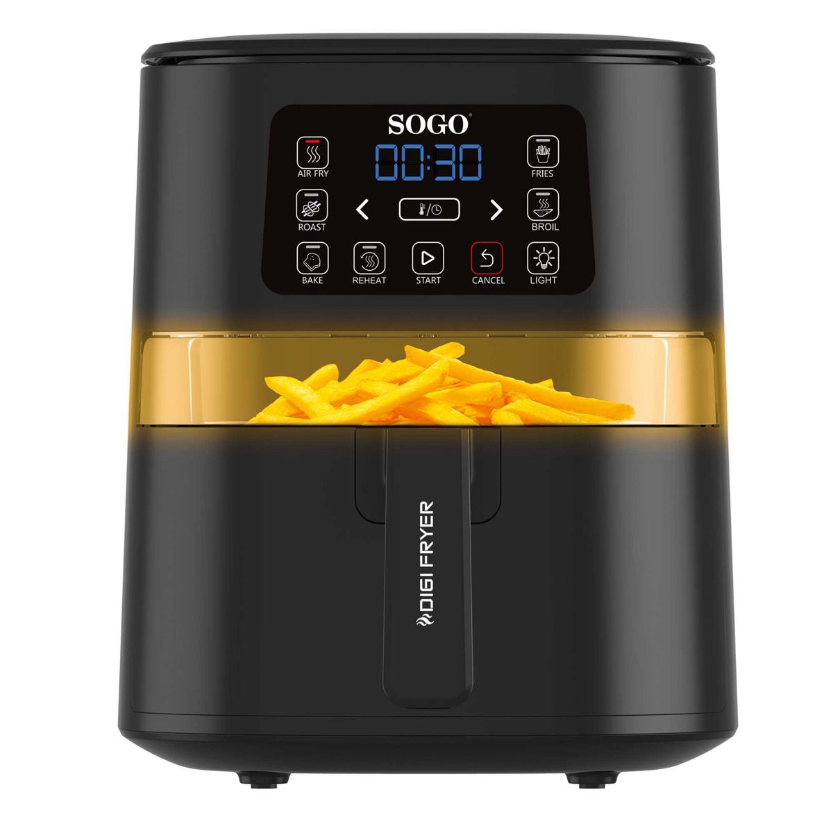 Friggitrice ad aria SOGO 4 L 1600 W con finestra - immagine 6