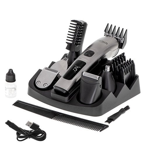 Gerlach Regolabarba e Tagliacapelli Multifunzione – Trimmer Naso, Rasoio, Display LED