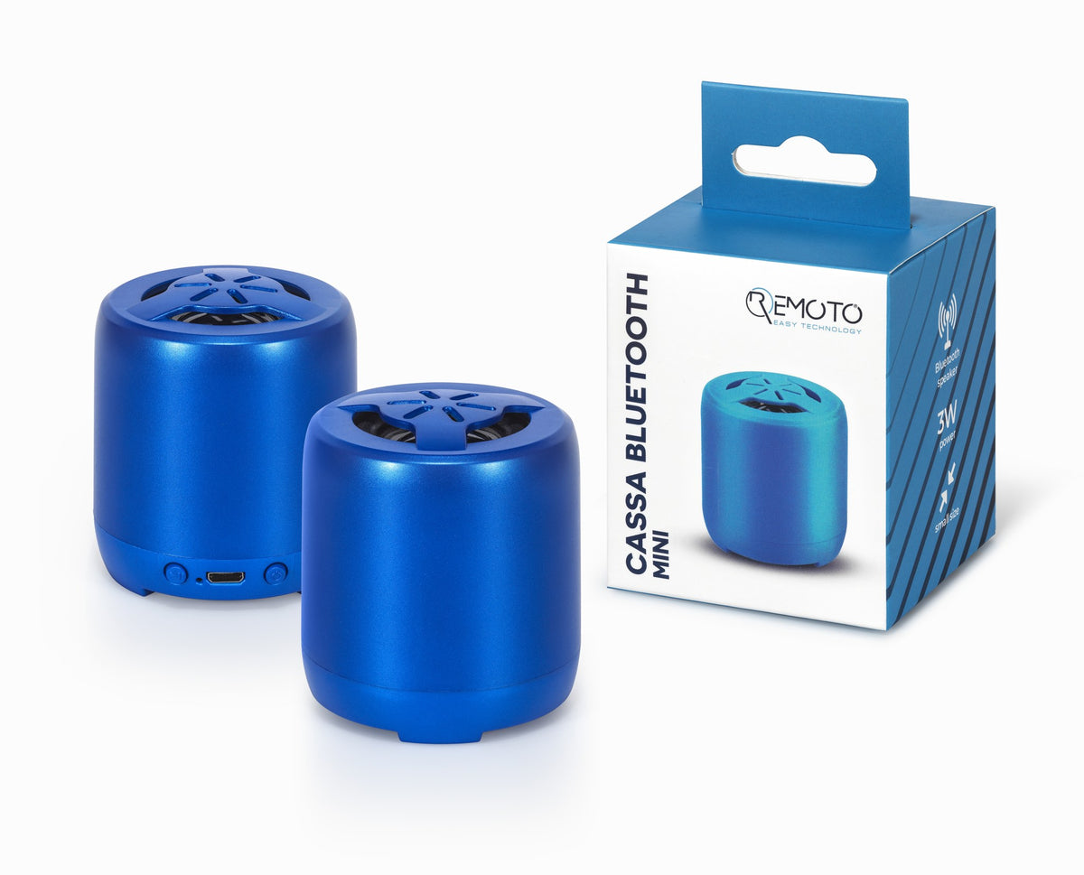 Cassa Bluetooth REMOTO MINI colore blu