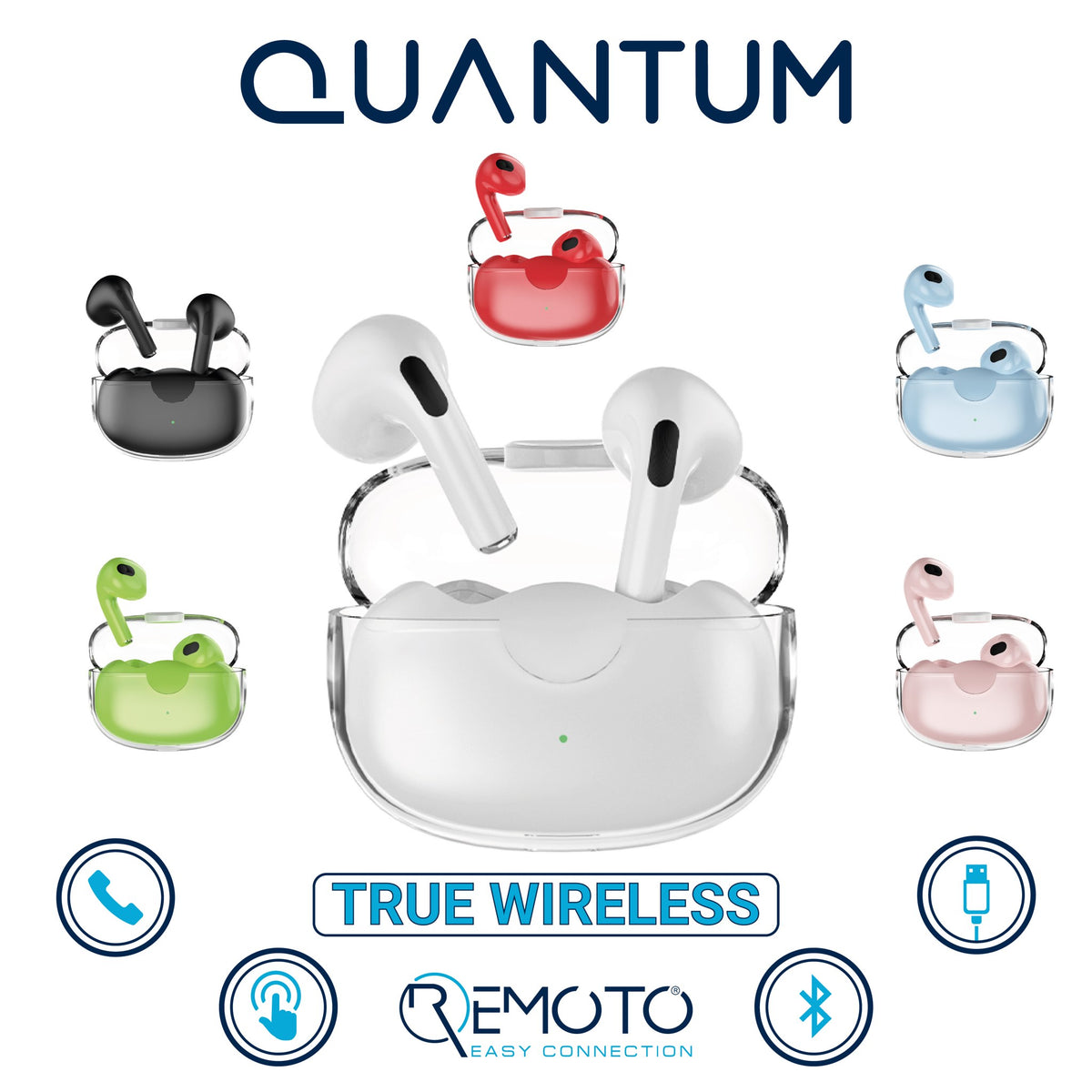 Auricolari wireless REMOTO Quantum