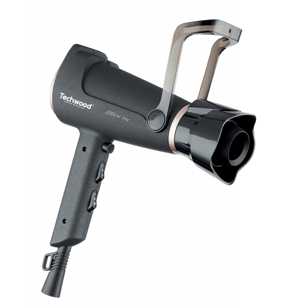 Techwood Asciugacapelli Professionale 2000W – Diffusore Rotante, Concentratore, Supporto, TSC-2056S