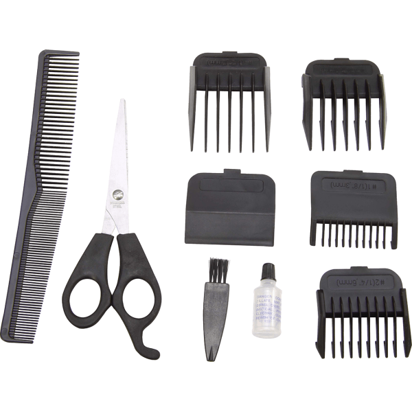 Techwood Tagliacapelli 12W con Lame in Acciaio Inox – 4 Pettini Guida Regolabili, TT-625