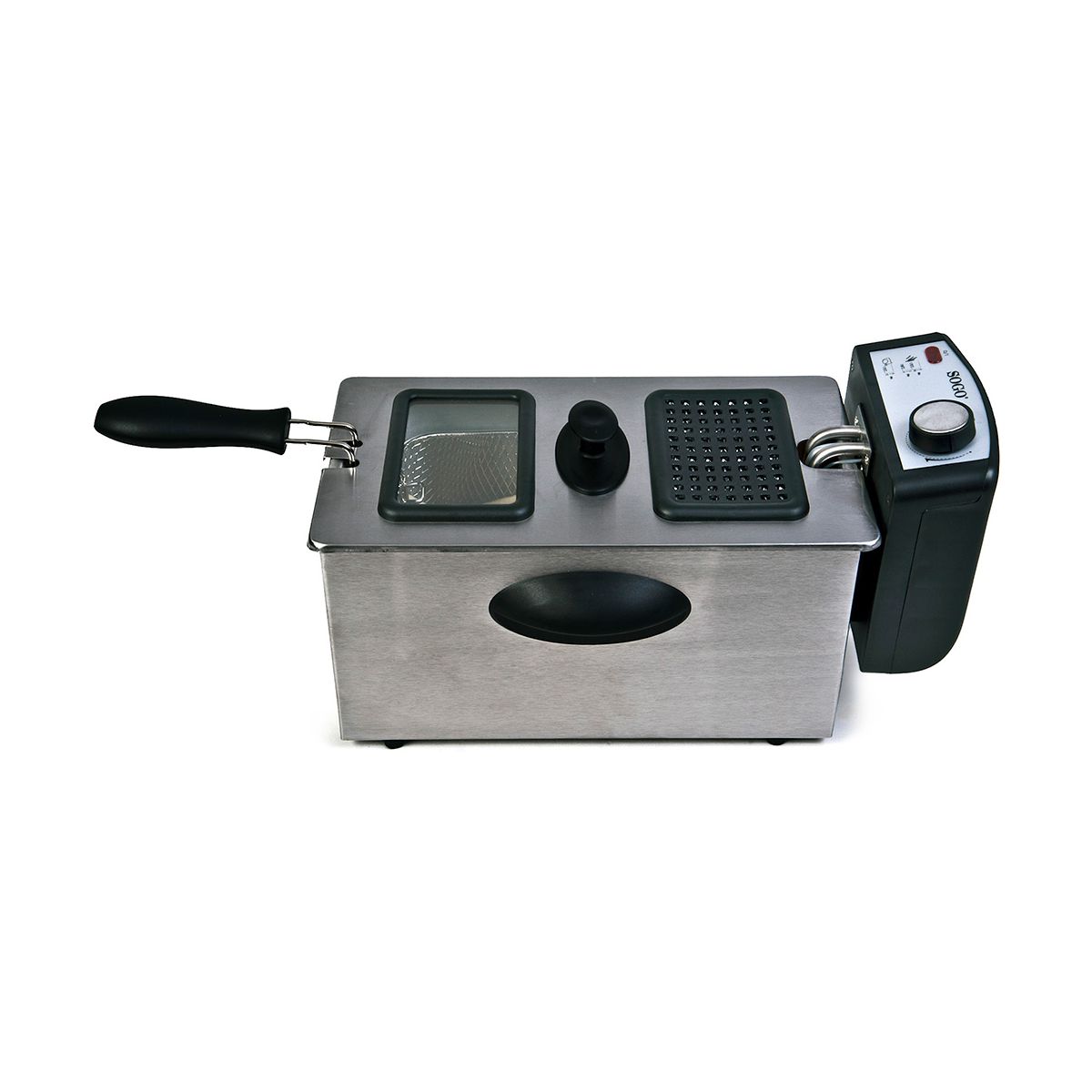 Friggitrice elettrica SOGO 3 L in acciaio inox - immagine 2