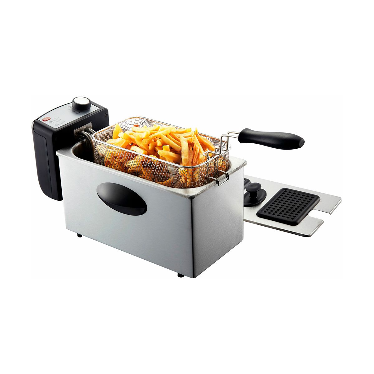 Friggitrice elettrica SOGO 3 L in acciaio inox - immagine 4