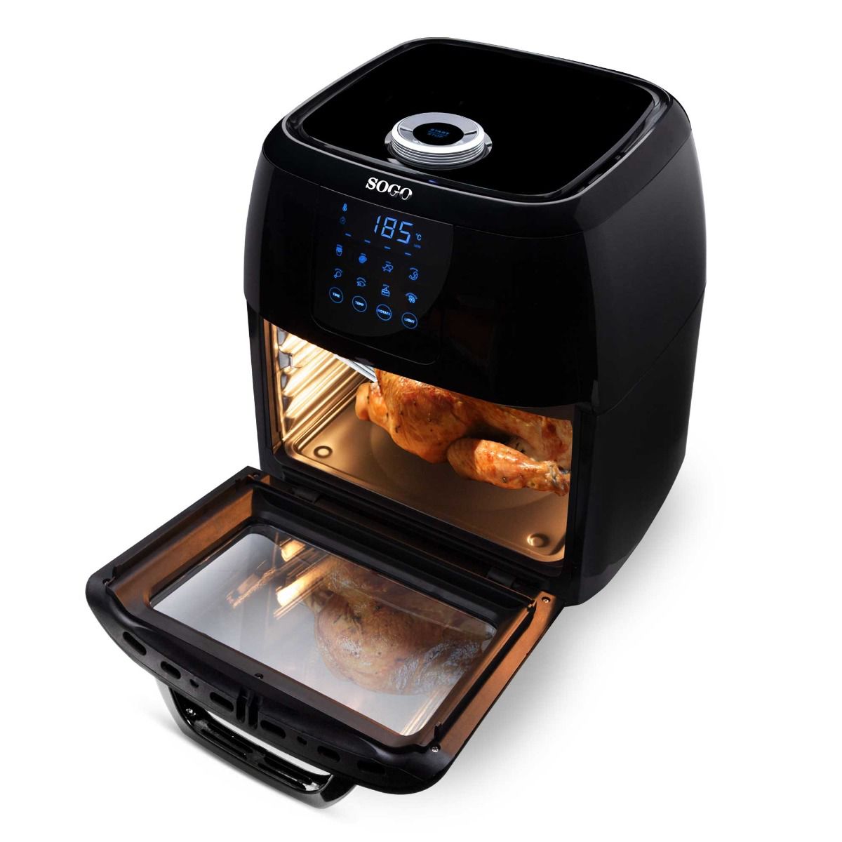 Friggitrice ad aria e forno SOGO 10 L con girarrosto - immagine 25