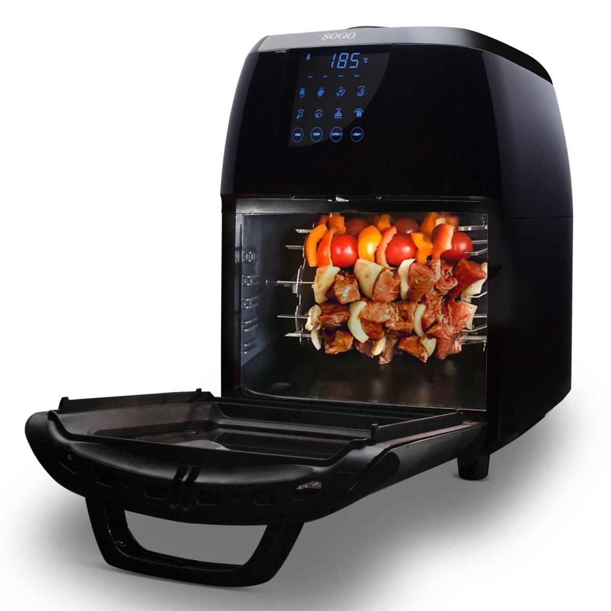 Friggitrice ad aria e forno SOGO 10 L con girarrosto - immagine 10