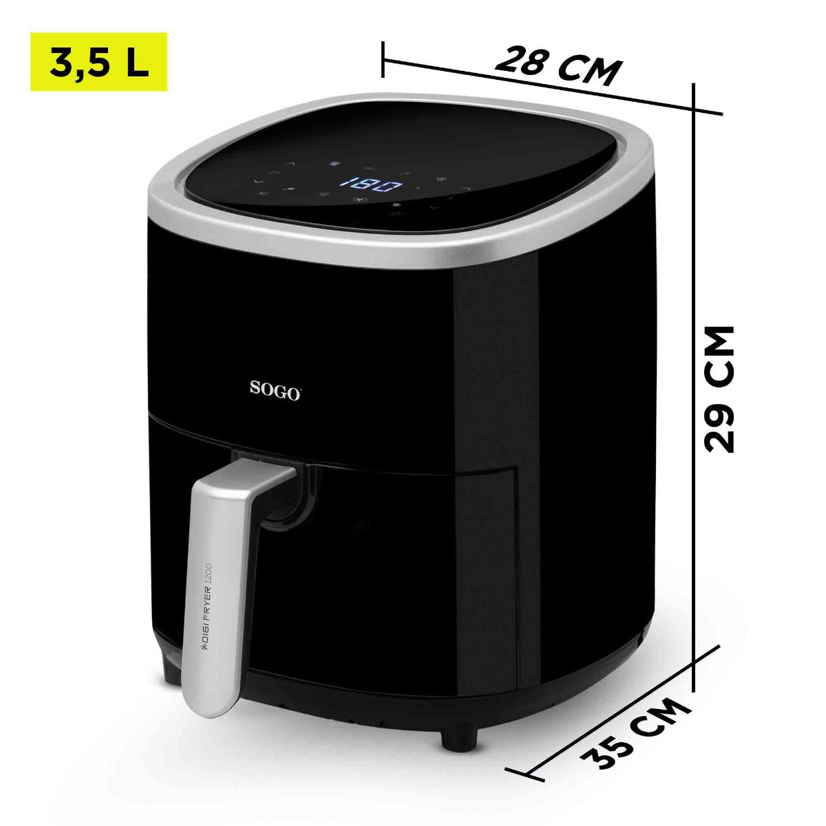 Friggitrice ad Aria da 3,5L DIGIFRYER 1200 - SAMULAND
