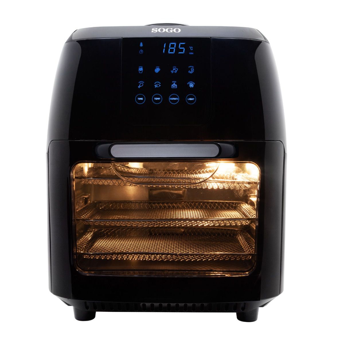 Friggitrice ad aria e forno SOGO 10 L con girarrosto - immagine 9