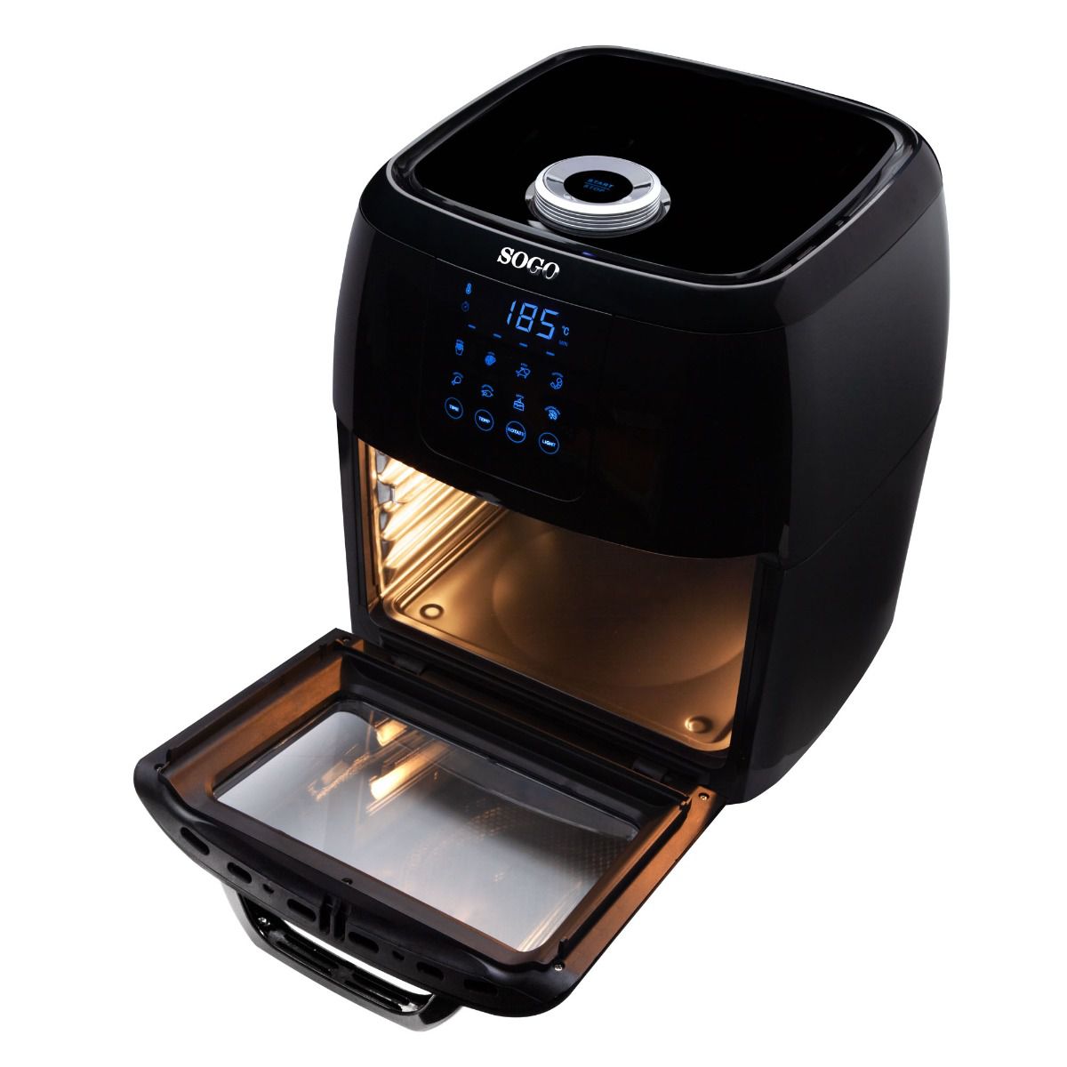 Friggitrice ad aria e forno SOGO 10 L con girarrosto - immagine 7
