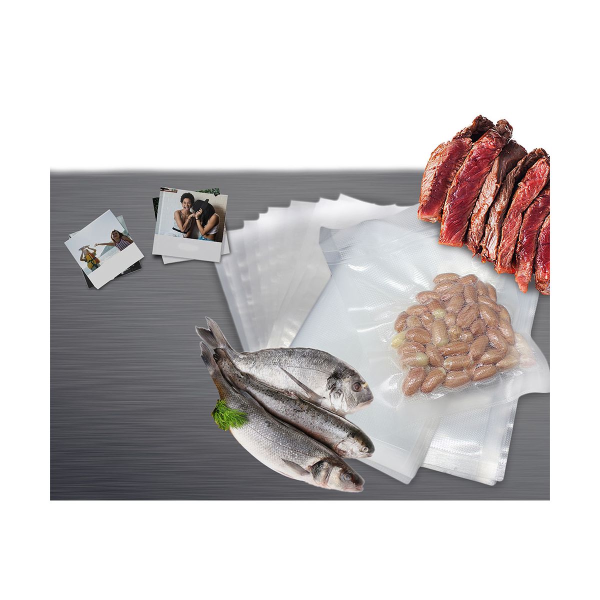 Sacchetti di Plastica per Confezioni Sottovuoto 22x30cm - SAMULAND