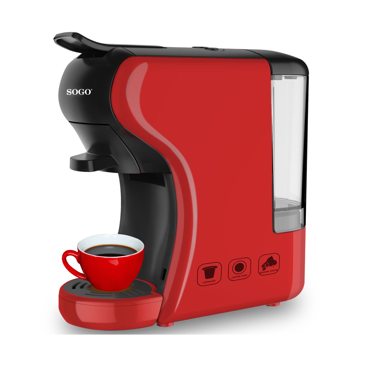 Macchina per Caffè Espresso SOGO 3 in 1 Multi-Capsule da 0,6L - SAMULAND