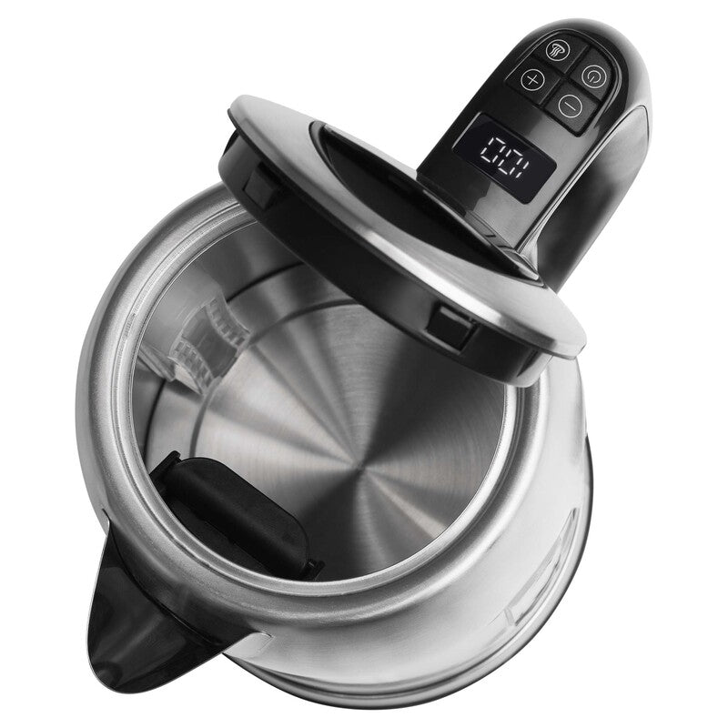 Bollitore elettrico temperatura variabile 1,7 L 2400W acciaio inox con display LCD e mantenimento calore Sencor