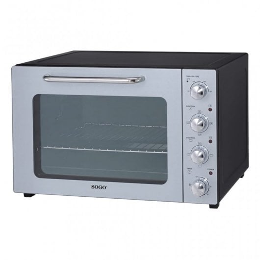 Forno elettrico a convezione 58L / 2000W / timer / 6 funzioni di cottura / con girarrosto e grill Sogo