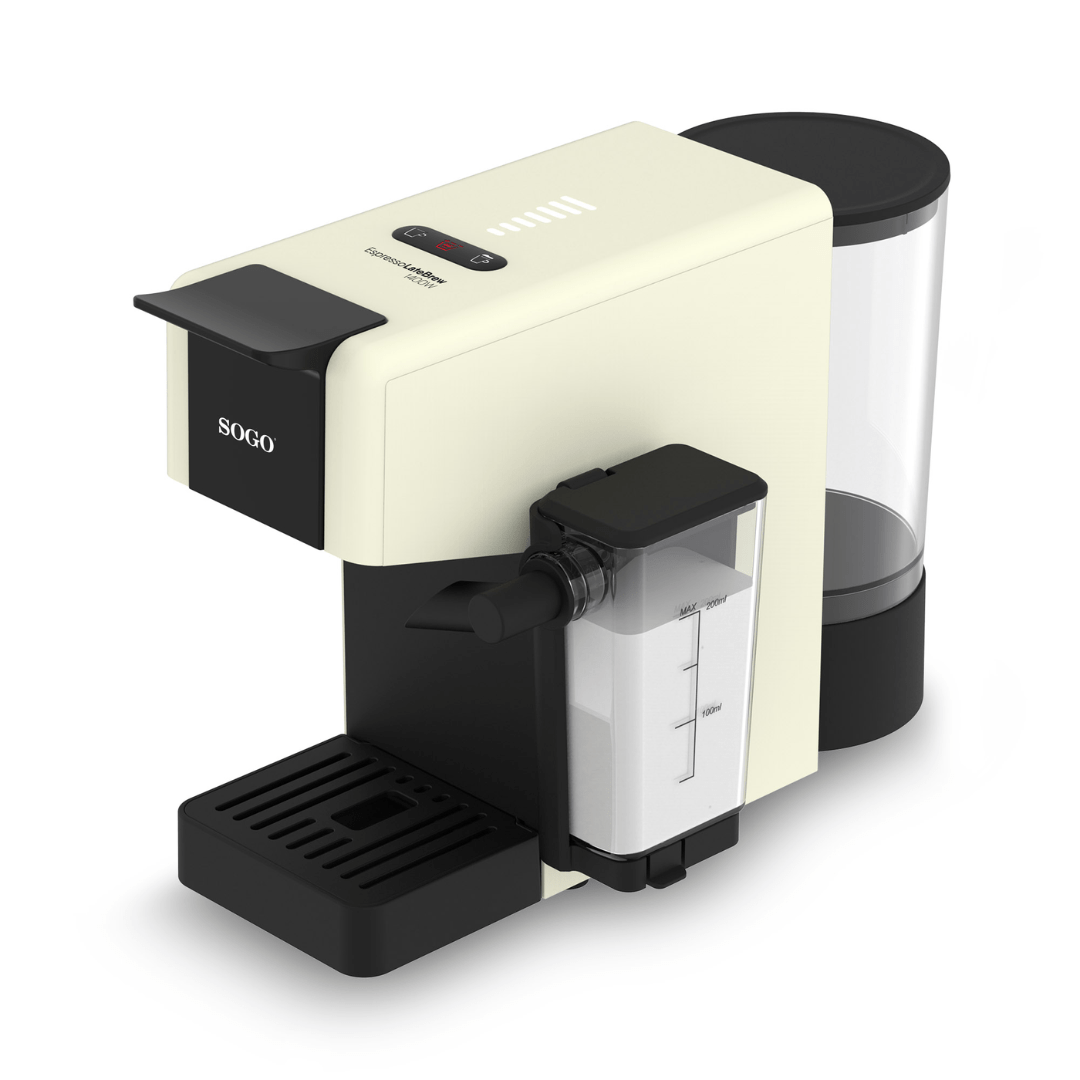 Macchina da Caffè 4-in-1 Compatibile Nespresso® e Dolce Gusto® per Capsule, Cialde e Caffè Macinato