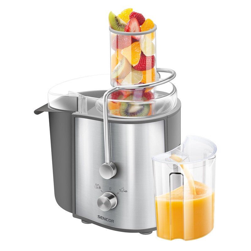 Centrifuga per Frutta e Verdura 800 W in Acciaio Inox 2 Velocità Bocca Larga 75 mm Sencor