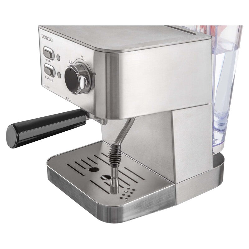 Macchina da caffè espresso e cappuccino 15 bar 1050W 1,5 L acciaio inox con lancia vapore Sencor