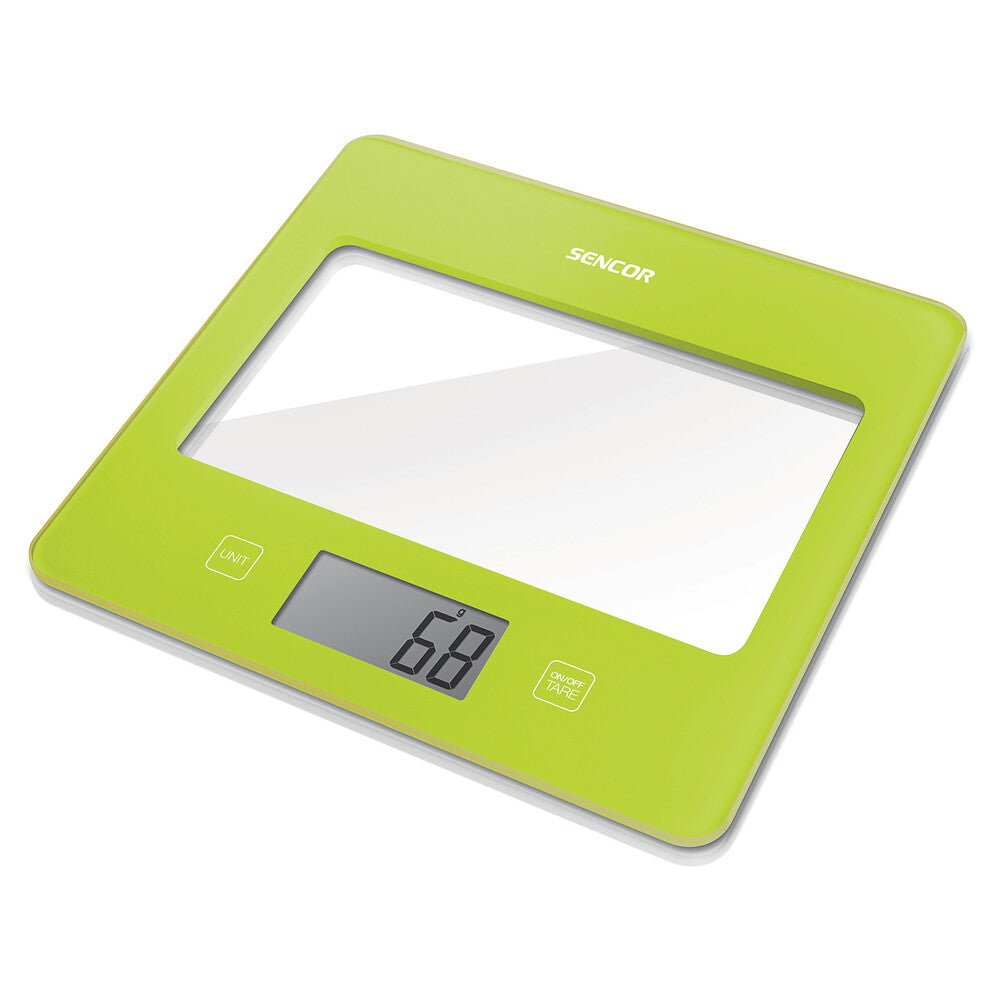 Bilancia da Cucina Digitale in Vetro 5 Kg Precisione 1 g Touch con Tara Sencor