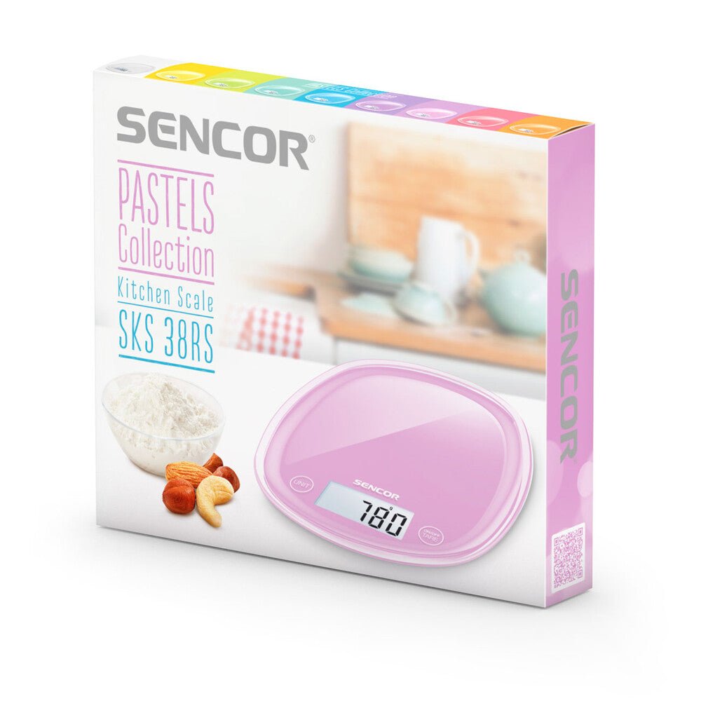 Bilancia da Cucina Digitale Touch 5 Kg Precisione 1 g con Tara Sencor Rosa