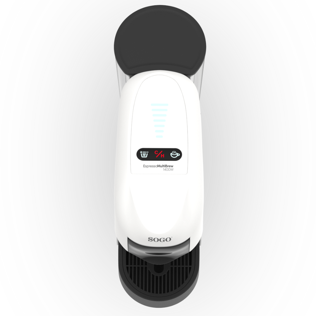 CAF-SS-7655 SOGO Espresso MultiBrew 1400 Bianca: Macchina Caffè Universale 4-in-1 Con Montalatte