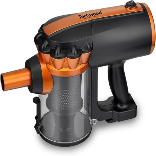 Techwood Aspirapolvere Verticale con Filo 2 in 1 Multiciclonico 600W – Filtro HEPA, 0,5 L