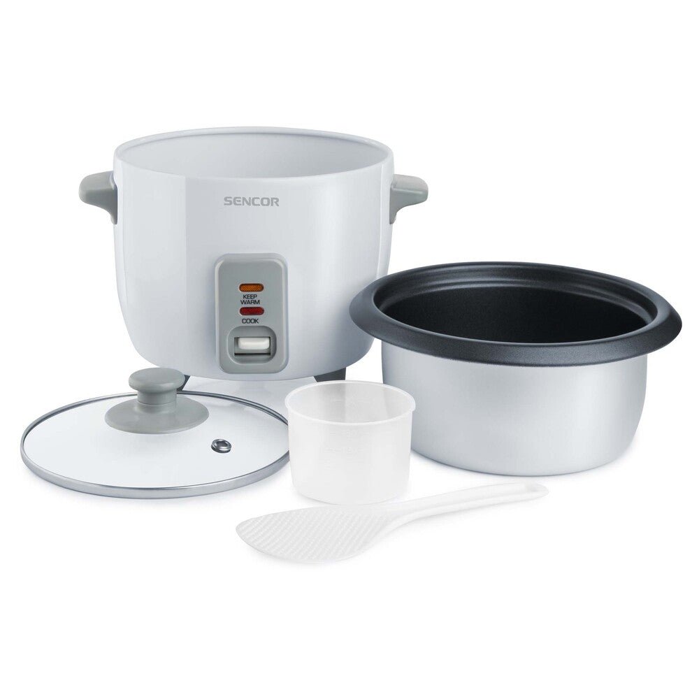 Cuociriso Elettrico 0,6 L con Keep Warm e Contenitore Antiaderente Sencor Bianco