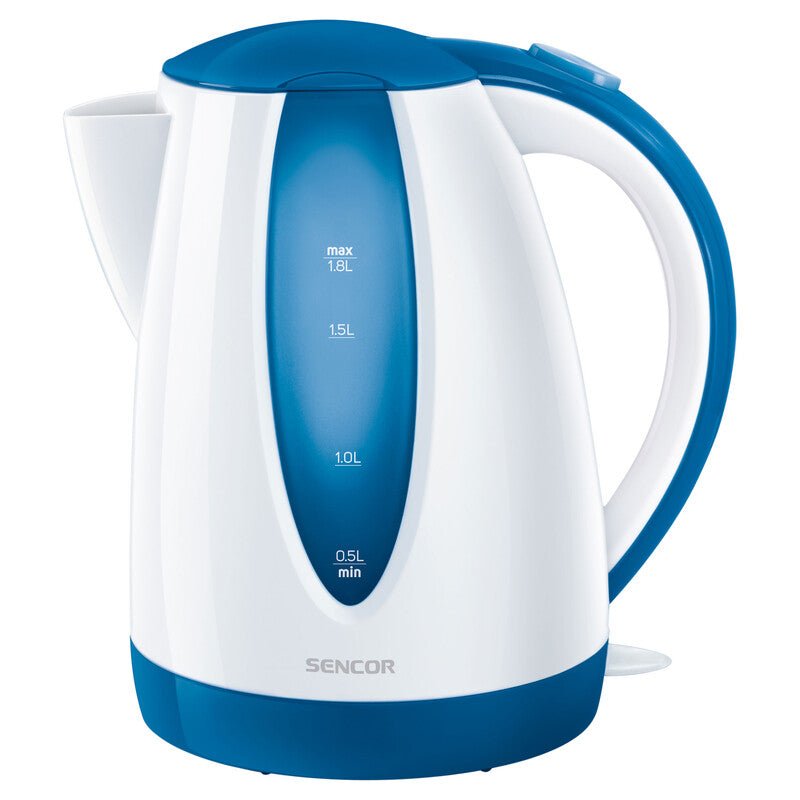 Bollitore Elettrico 1,8 L con Filtro Anticalcare e Base 360° Sencor Blu Bianco