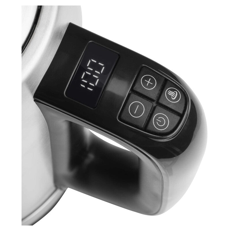 Bollitore elettrico temperatura variabile 1,7 L 2400W acciaio inox con display LCD e mantenimento calore Sencor