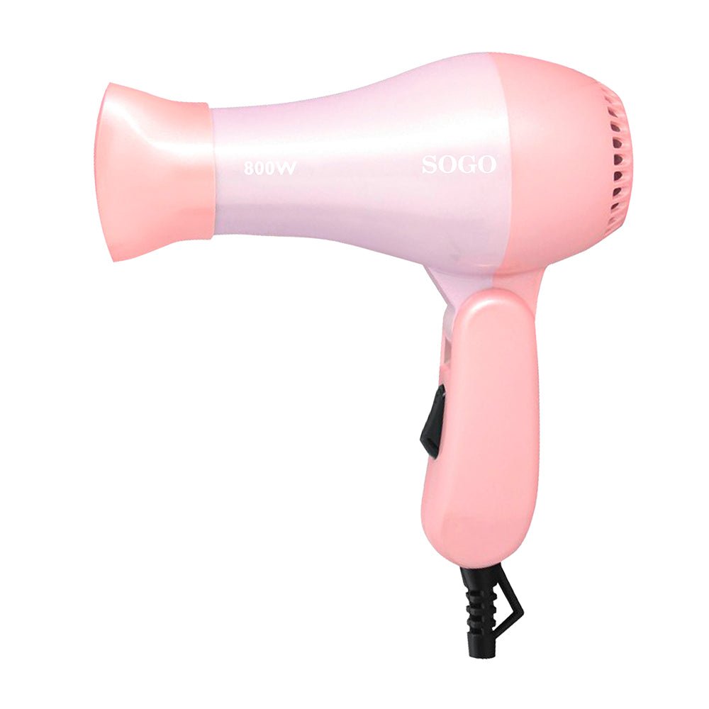 Phon da viaggio 800 W pieghevole Sogo rosa