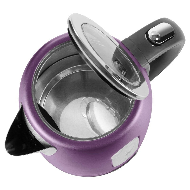 Bollitore elettrico viola 1,7 L 2150W acciaio inox con filtro anticalcare removibile e indicatore acqua Sencor