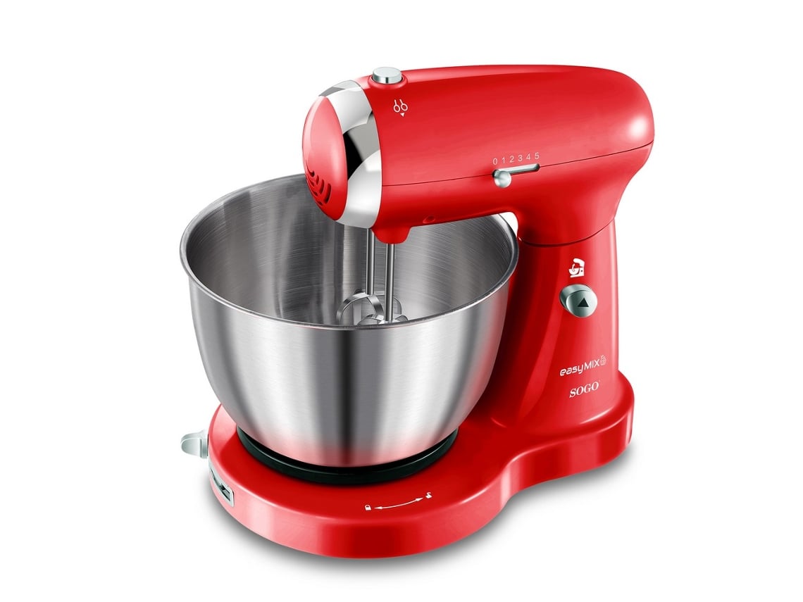 Frullatore, mixer ed impastatrice 3 in 1 Sogo rosso 350W 3.20L 5 velocitò