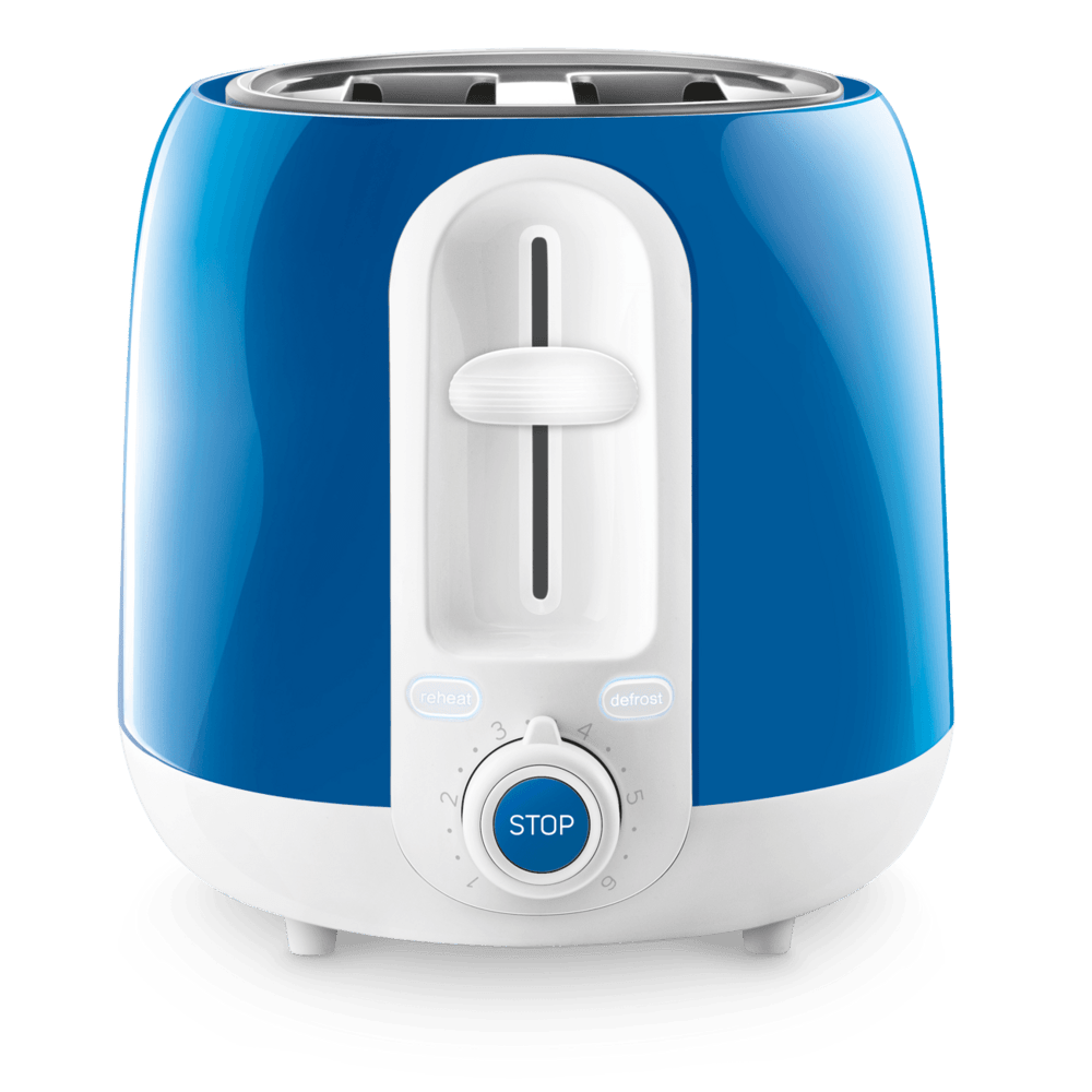Tostapane Elettrico 2 Fette 800 W con Scongelamento e Stop Sencor Blu