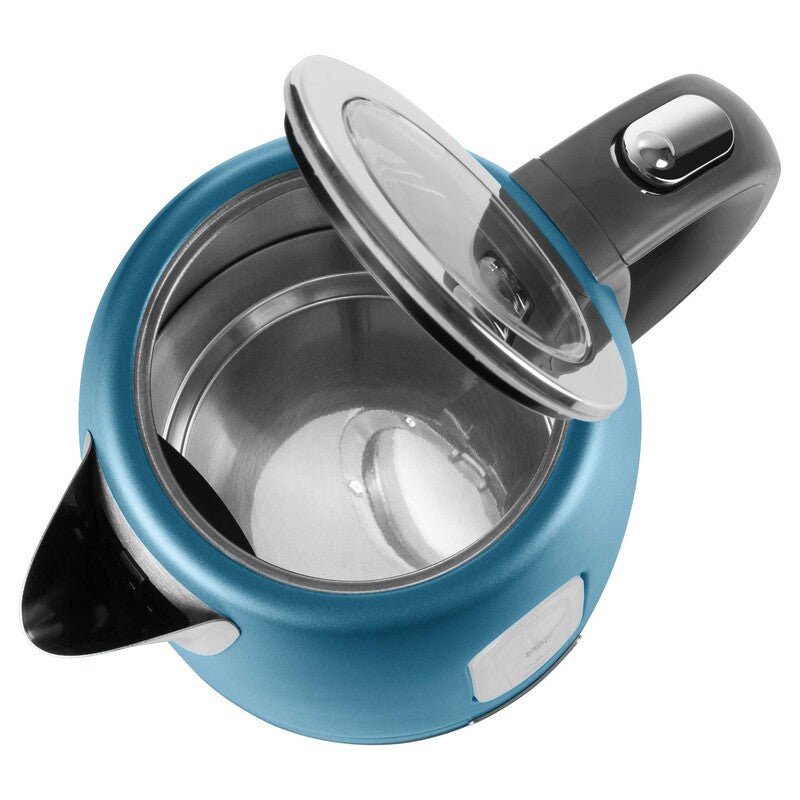 Bollitore elettrico blu 1,7 L 2150W acciaio inox con filtro anticalcare removibile e indicatore acqua Sencor