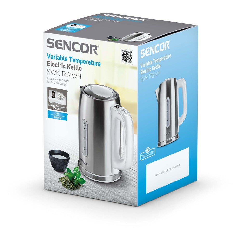 Bollitore Elettrico Temperatura Variabile 45-100°C 1,7 L 2400 W Sencor