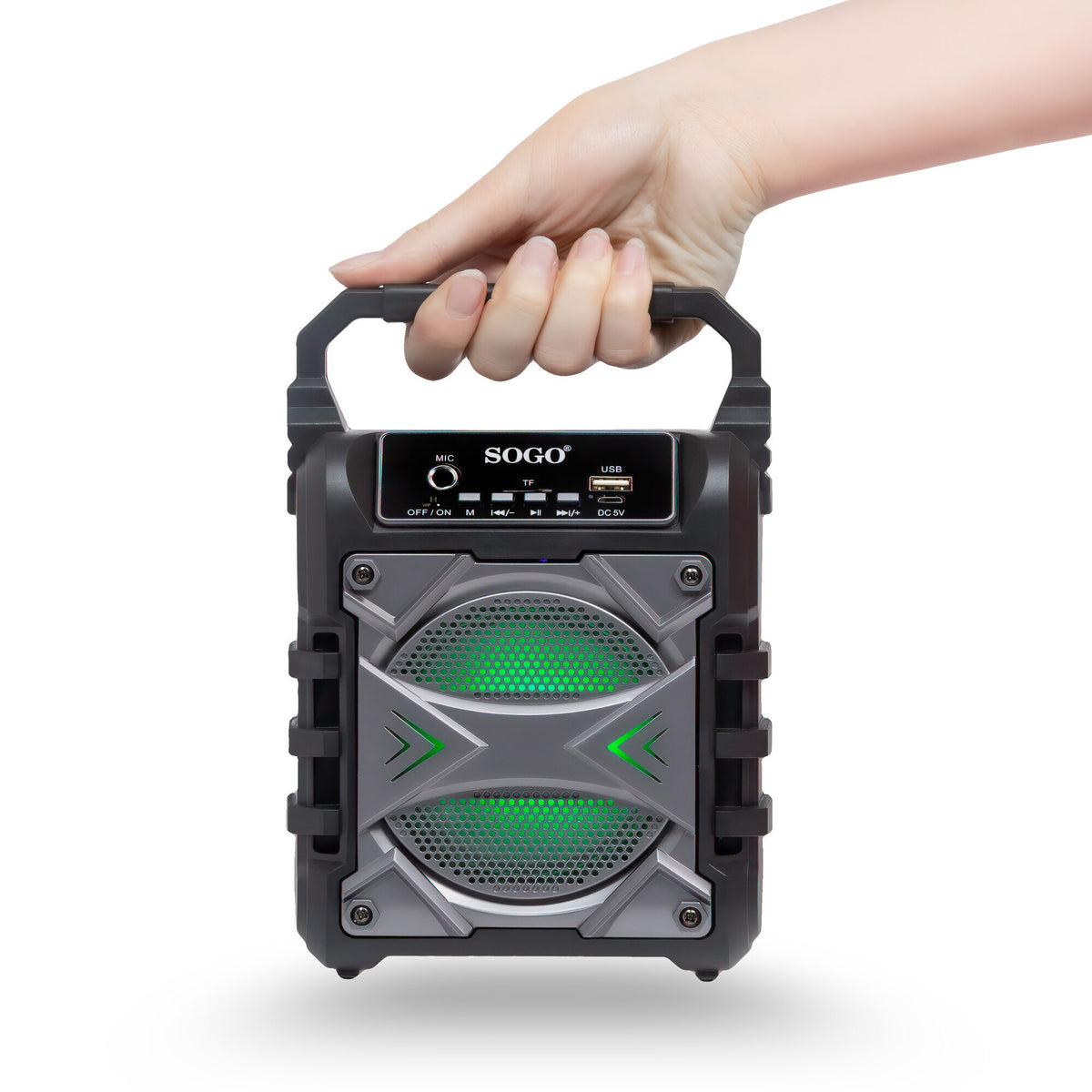 Cassa Bluetooth karaoke SOGO 60W per feste
