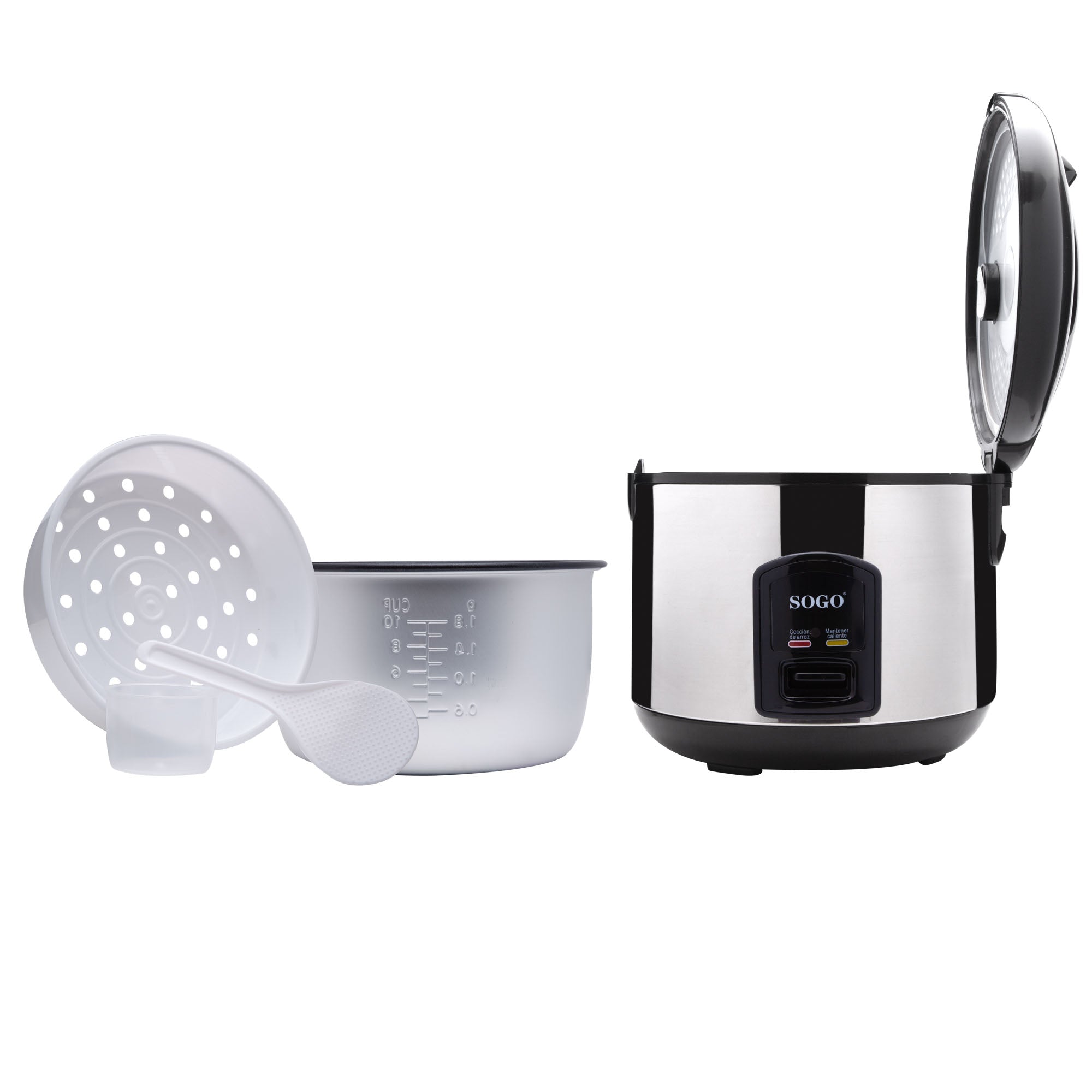 Cuociriso in Acciaio Inox - 1,8L 650 W - SAMULAND