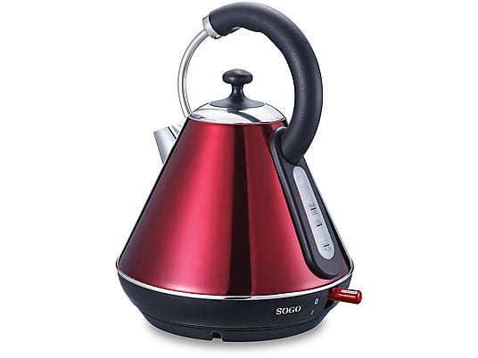 Bollitore acqua senza fili 2200W / 1.8L Sogo rosso