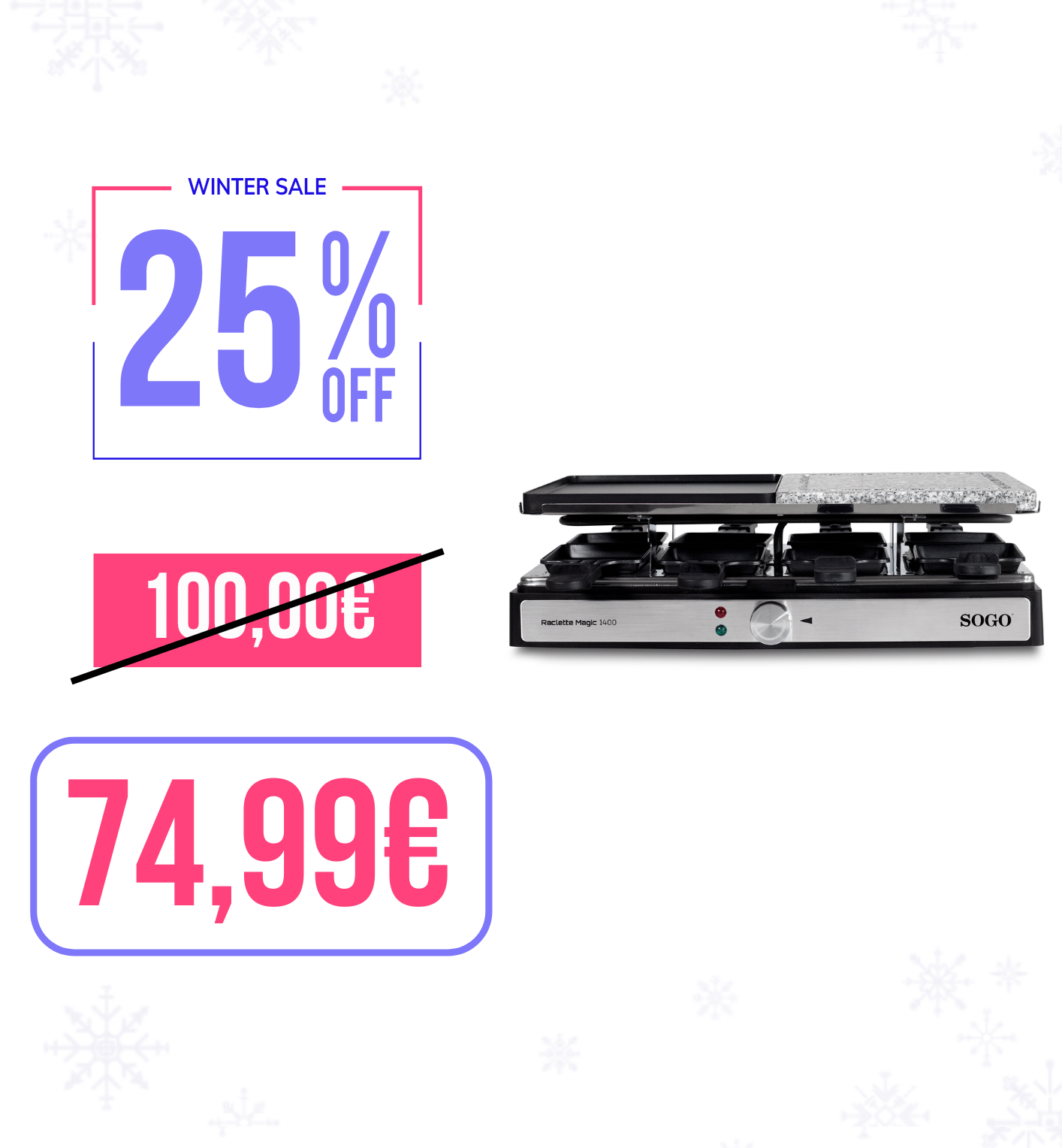3 in 1 Grill + Raclette MAGIC1400