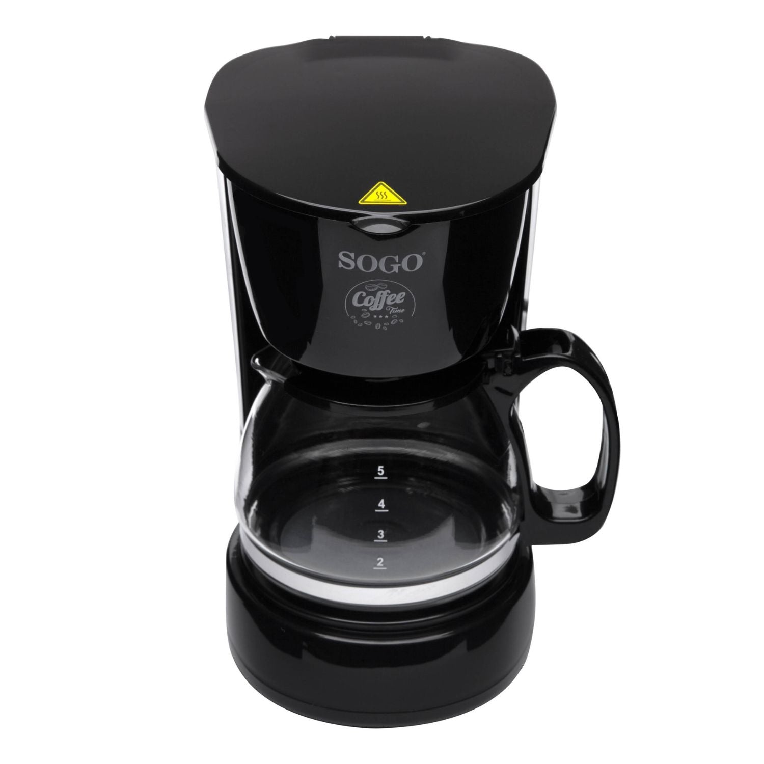 Caffettiera a goccia 0,6 L 650W con caraffa in vetro filtro permanente e funzione antigoccia Sogo