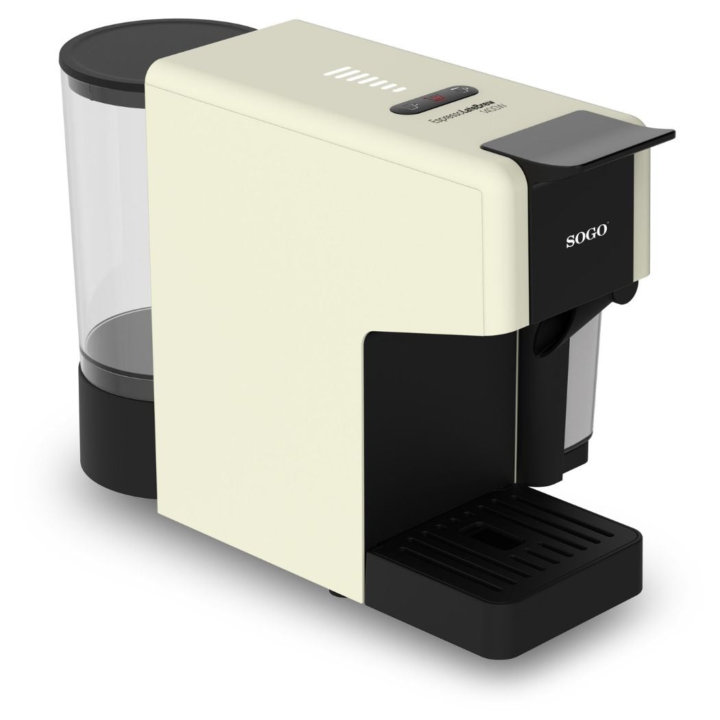 Macchina Caffè Multicapsula 4 in 1 SOGO Espresso LatteBrew 1400 – 20 Bar con Cappuccinatore, Capsule Nespresso® e Dolce Gusto®, Cialde, Caffè Macinato