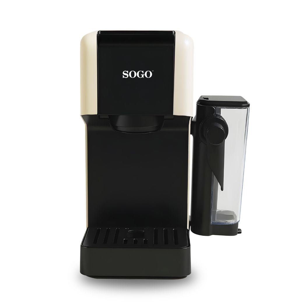 Macchina Caffè Multicapsula 4 in 1 SOGO Espresso LatteBrew 1400 – 20 Bar con Cappuccinatore, Capsule Nespresso® e Dolce Gusto®, Cialde, Caffè Macinato