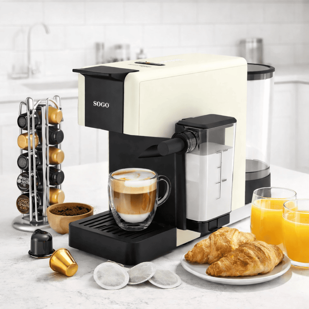Macchina caffè multicapsula SOGO Espresso LatteBrew 1400