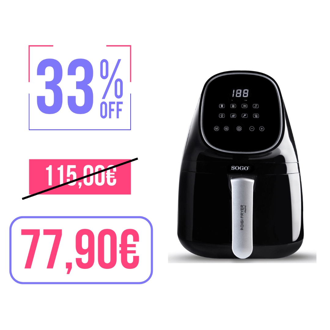 Friggitrice ad Aria 2L – Compatta, Sana e Intelligente
