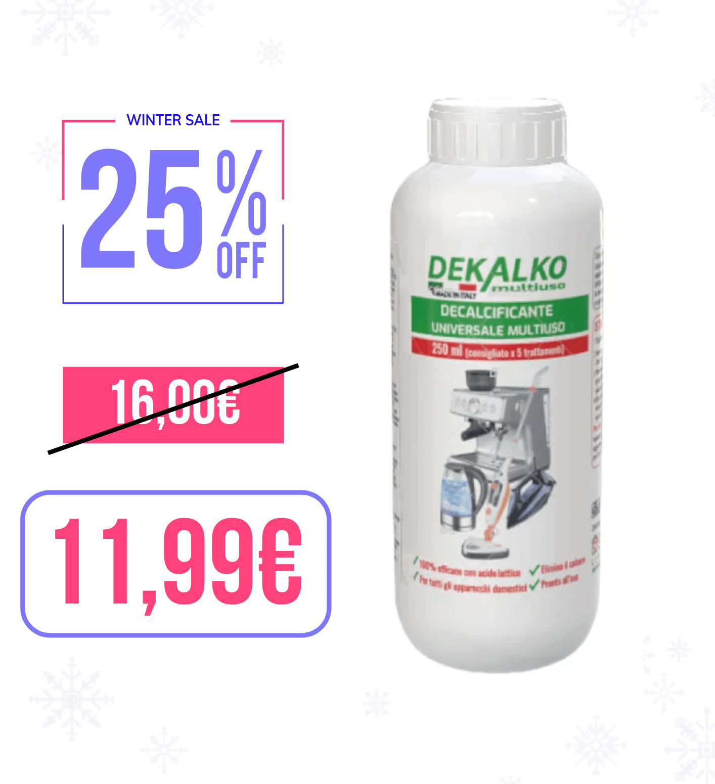 Dekalko decalcificante universale multiuso 250ml