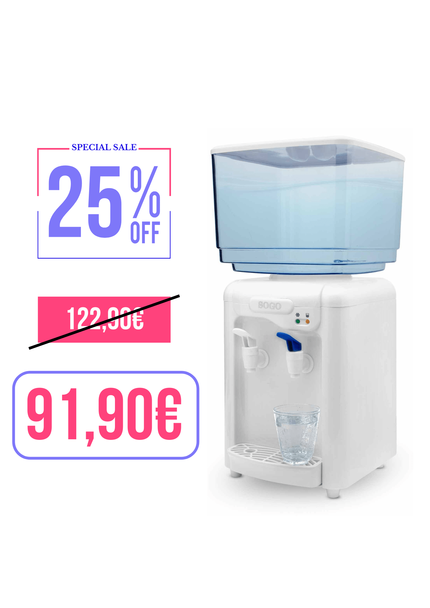 SOGO REFRIGERATORE E DISTRIBUTORE D'ACQUA