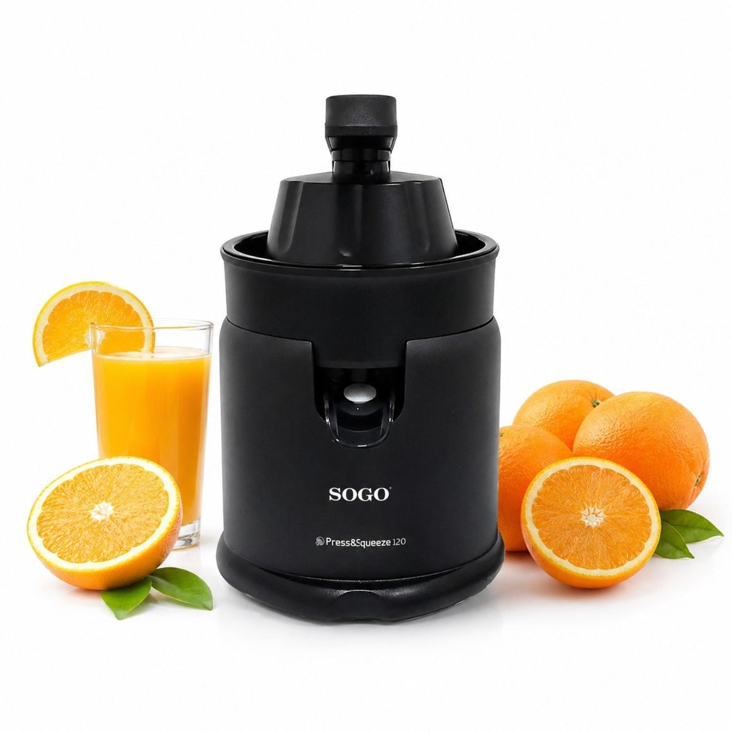 Spremiagrumi Elettrico con Leva per Arance e Limoni, 2 Coni, Sistema Antigoccia,  Capacità 250 ml