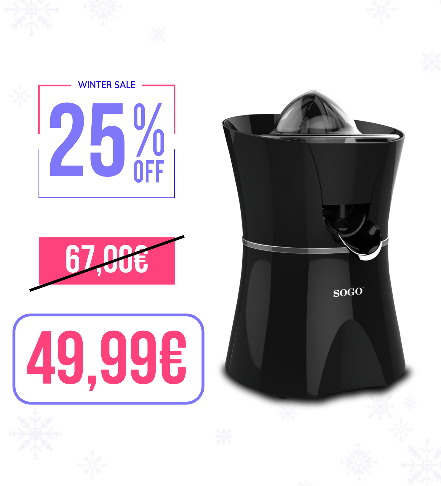 Spremiagrumi Elettrico 600W a 2 Coni per limone e arancia