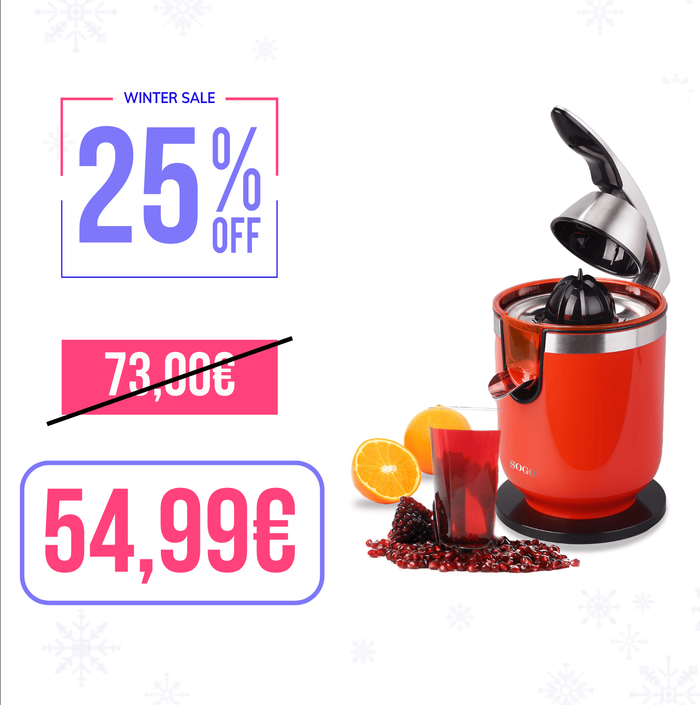 Spremiagrumi a Leva 300W AGRUMI & MELOGRANO