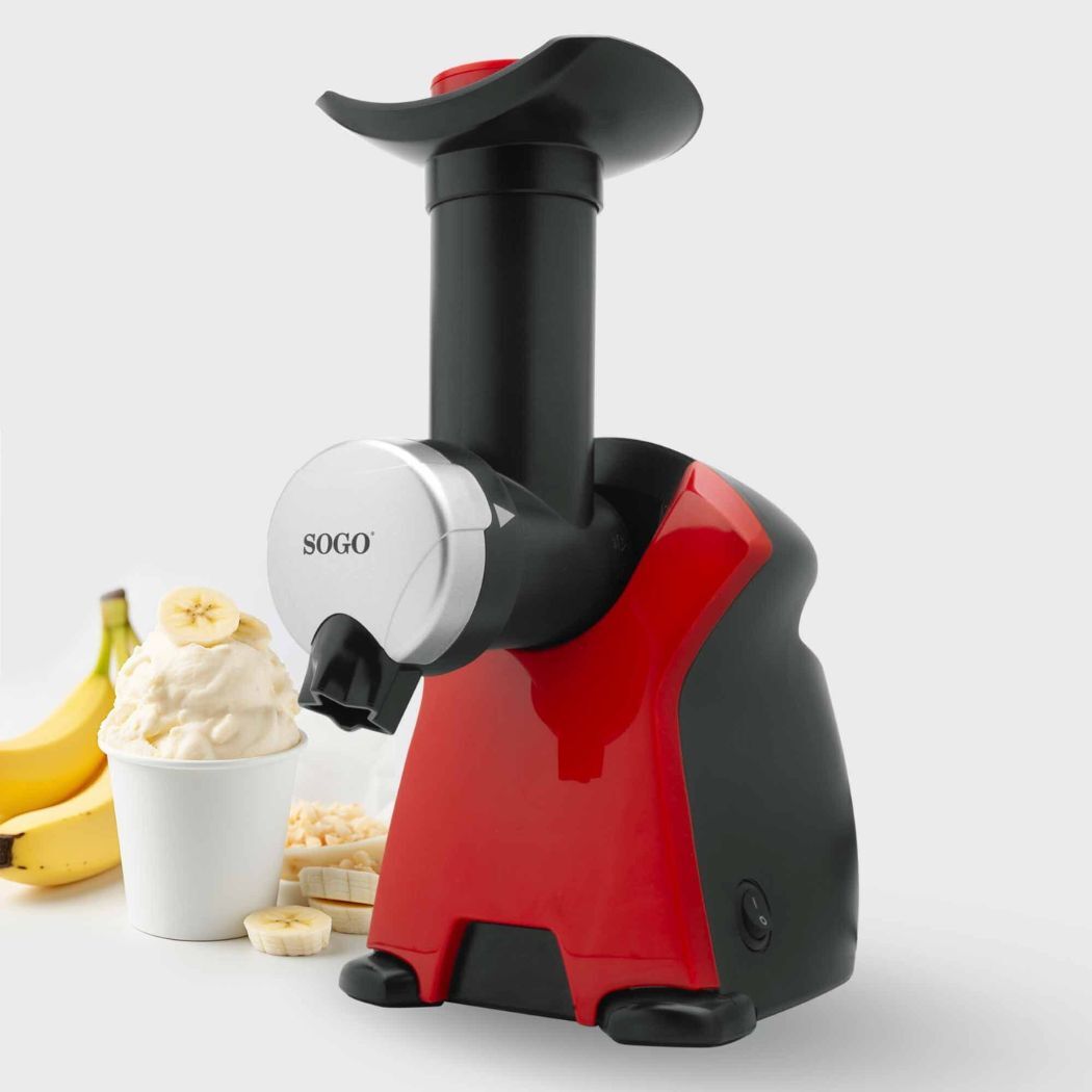 Macchina per sorbetti e gelati di frutta 250 W con ricettario Sogo