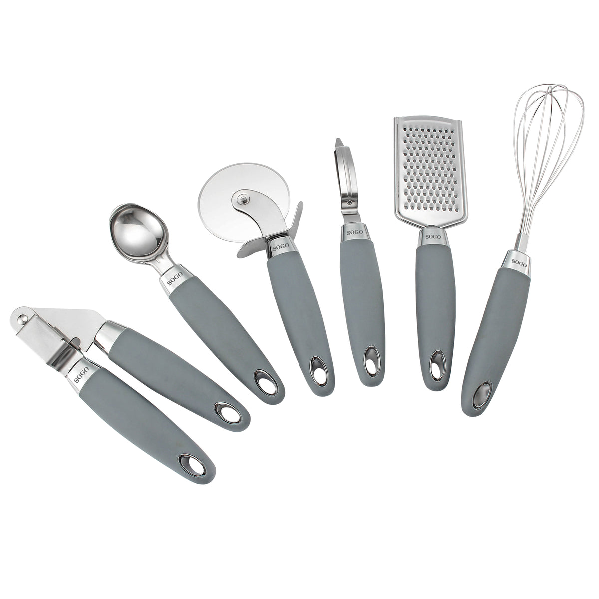 Utensili da Cucina in Acciaio Inox - 6 Pezzi - SAMULAND